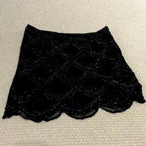 BASIX BLACK LABEL Mini Skirt NWT Squins